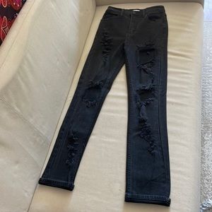 Black tipped jeans